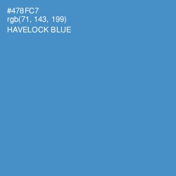 #478FC7 - Havelock Blue Color Image